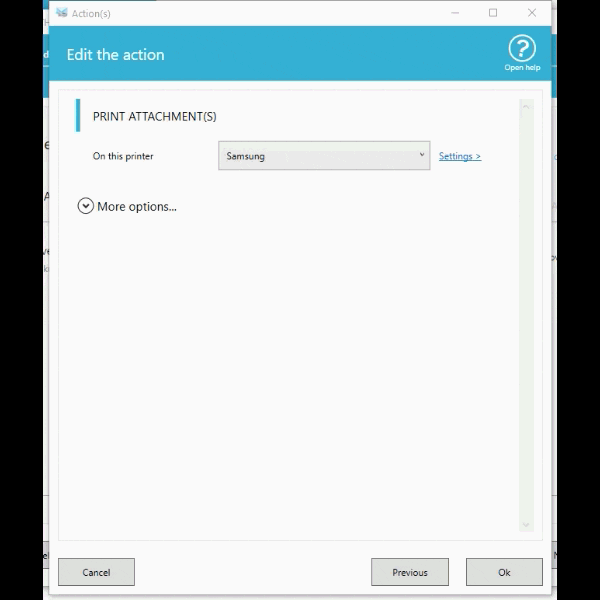 Print only PDF attachment