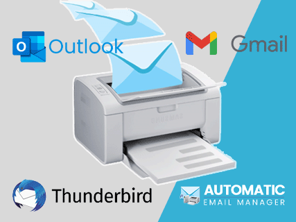 Print emails with outlook, gmail, thunderbird, AEM